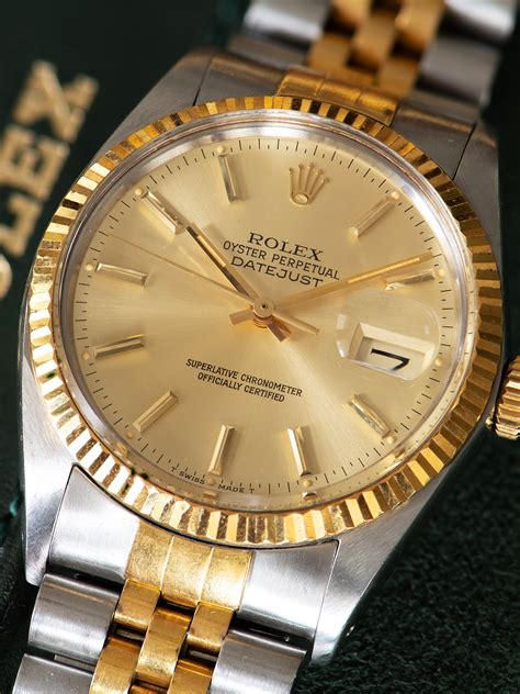 rolex datejust two tone champagne dial|Rolex Datejust 41 mm.